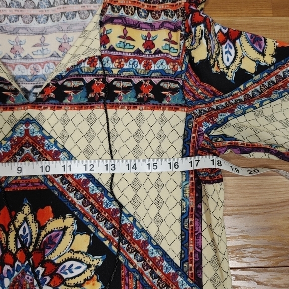 Boston Proper Tasseled Fringed Boho Coverup Mini Dress Size Medium - Picture 3 of 15